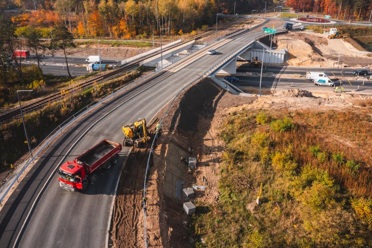 Wiadukt nad drogą ekspresową S1. Fot. GDDKiA